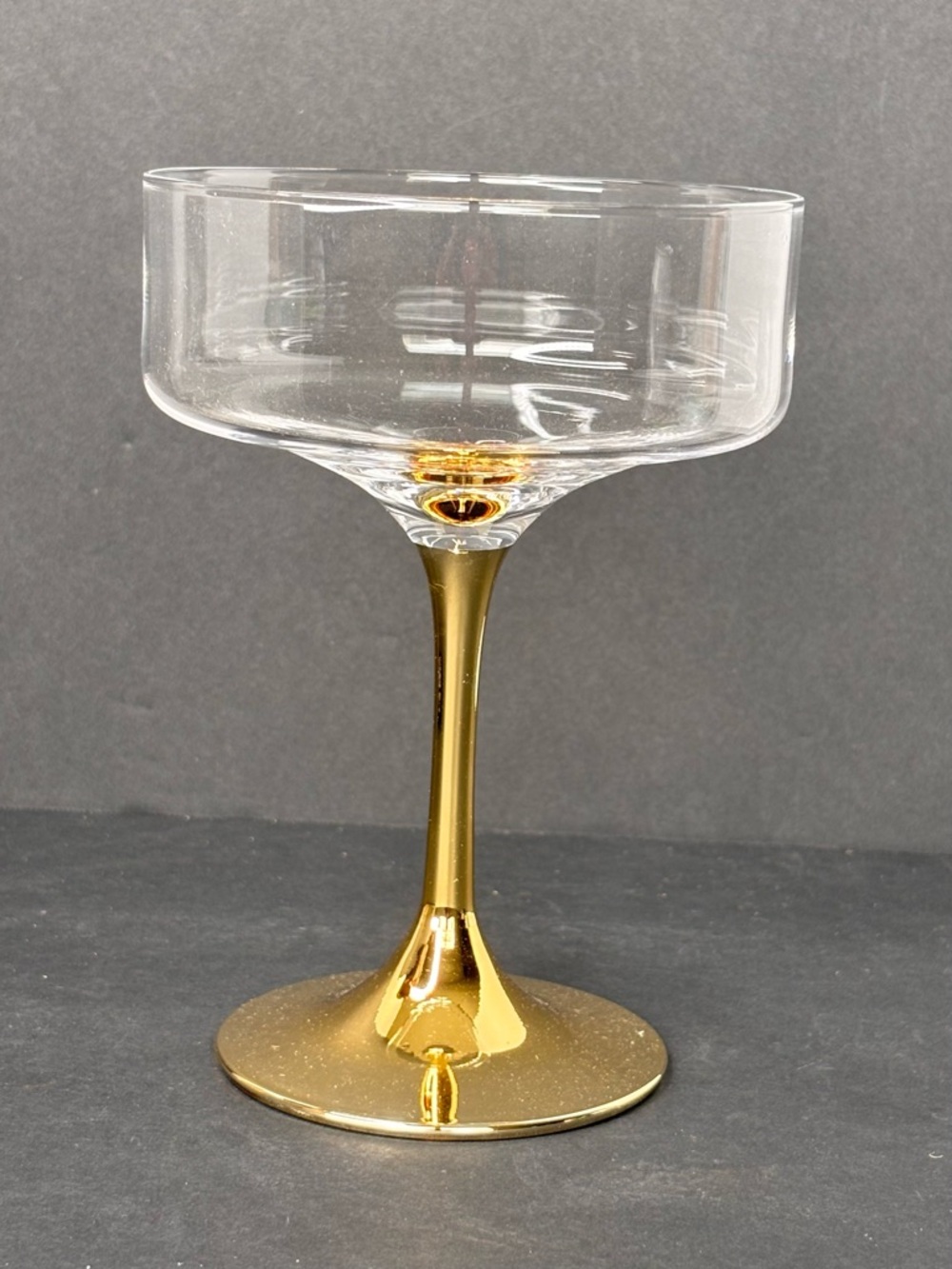 Anthropologie NIB 2 Pack Zaza Honey Luster Stemless Martini Glasses Iridescent - Picture 10 of 15